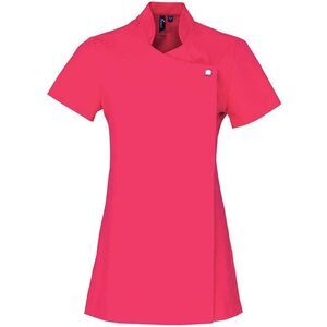 Premier Womens/Ladies Blossom Short Sleeve Tunic / Hot Pink